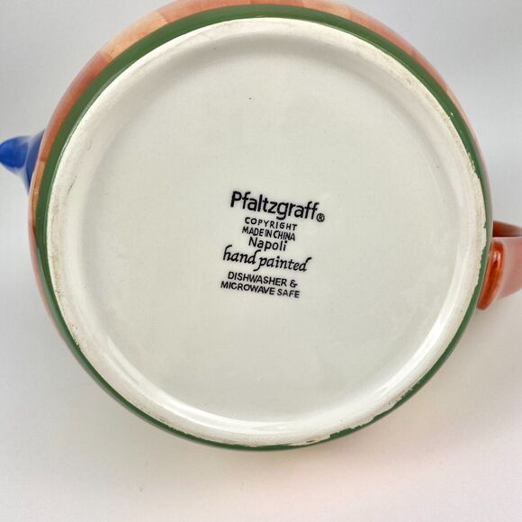 Pfaltzgraff Napoli Stoneware Hand-Painted Teapot & Lid Replacement - Retired - Picture 11 of 11